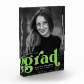 Bold Lime Green Typography Afstuderen Fotoblokken (Links)