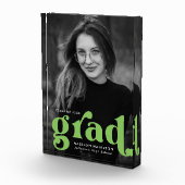 Bold Lime Green Typography Afstuderen Fotoblokken (Rechts)