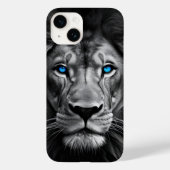 Bold Lion Gezicht met opvallende blauwe ogen - iPh Case-Mate iPhone Case (Achterkant)
