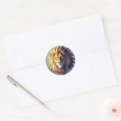 Bold Lion Head Sticker – Fierce Design voor Auto's (Envelop)