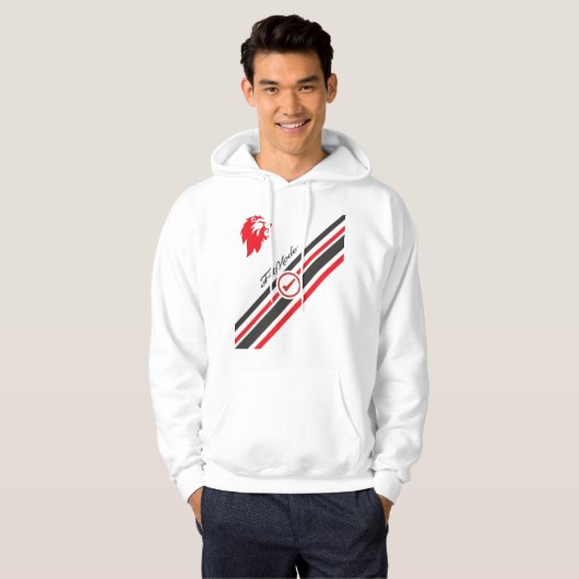 Bold Lion Stripe Graphic Hoodie (Voorkant volledig)