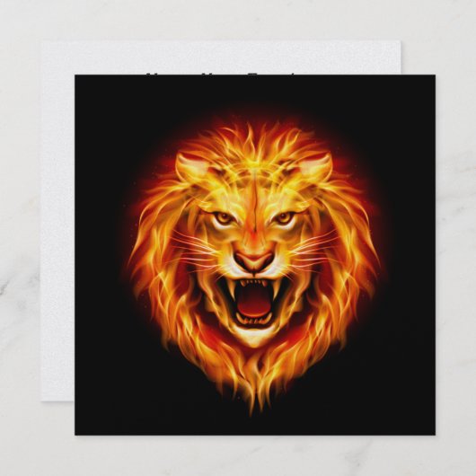 Bold Lion Uitnodiging - SRF (Voorkant / Achterkant)