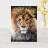 Bold Lion Wenskaart Kaart (Gele Bloem)