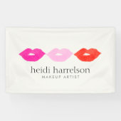 Bold Lips Trio Waterverf Make-up Artiest Beauty Spandoek (Horizontaal)
