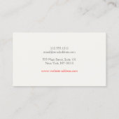 Bold Lips Trio Waterverf Make-up Artiest Beauty Visitekaartje (Achterkant)