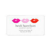 Bold Lips Trio Waterverf Make-up Artiest Wit Etiket (Voorkant)