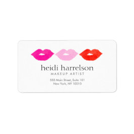 Bold Lips Trio Waterverf Make-up Artiest Wit Etiket