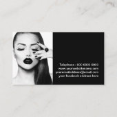 Bold Lipstick Kiss MUA Visitekaartje (Achterkant)