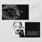 Bold Lipstick Kiss MUA Visitekaartje (Voorkant / Achterkant)