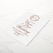 Bold Logo Rings Weddenschap geperste Folie Uitnodi Folie Uitnodiging (Gedraaid)