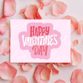 Bold Love Statement Valentijnsdag Briefkaart
