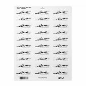 Bold Love Typography Valentijnsdag Etiket (Full Sheet)