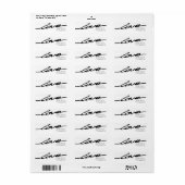 Bold Love Typography Valentijnsdag Etiket (Full Sheet)