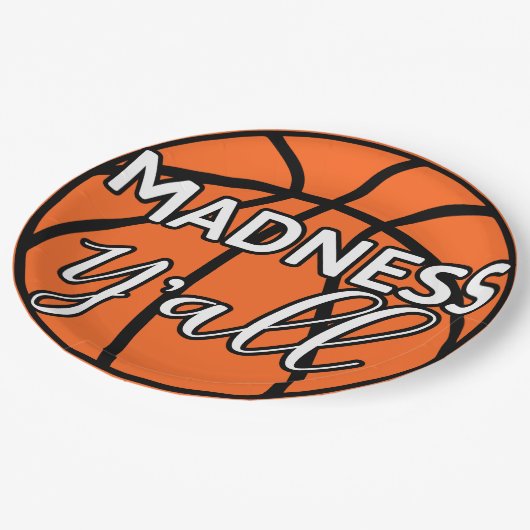 Bold Madness Y'all Basketbal Watch Party Papieren Bordje (Gekanteld)