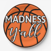Bold Madness Y'all Basketbal Watch Party Papieren Bordje (Voorkant)