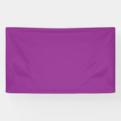 Bold Magenta bruiloft uitnodigen met minimale stij Spandoek (Horizontaal)