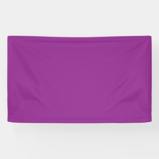 Bold Magenta bruiloft uitnodigen met minimale stij Spandoek (Horizontaal)
