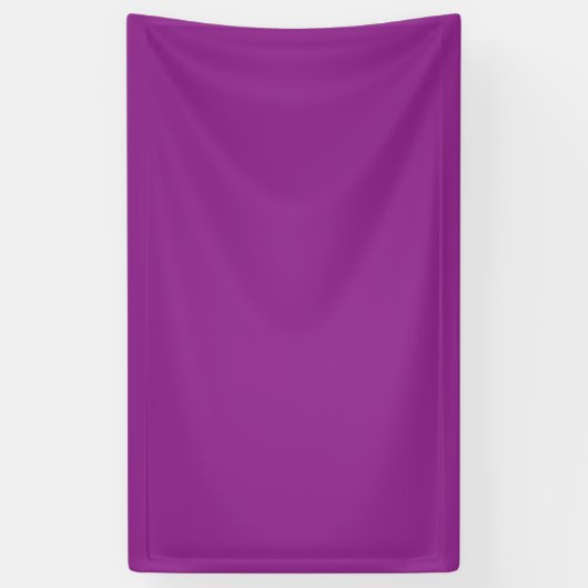 Bold Magenta bruiloft uitnodigen met minimale stij Spandoek (Verticaal)