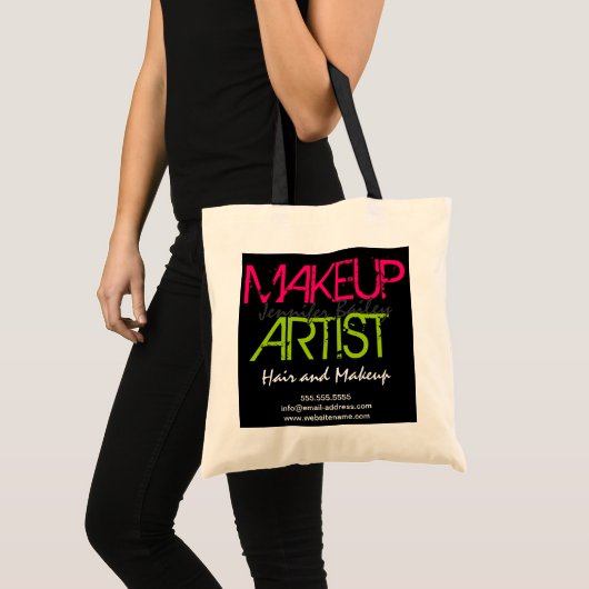 Bold Makeup Artist Tote Bag (Voorkant (product))