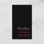 BOLD MAKEUP ARTIST VISITEKAARTJE (Achterkant)