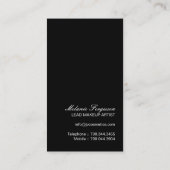 BOLD MAKEUP ARTIST VISITEKAARTJE (Achterkant)