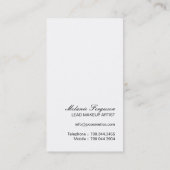 BOLD MAKEUP ARTIST VISITEKAARTJE (Achterkant)