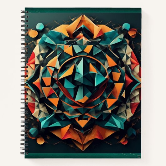 Bold Mandala-geïnspireerd Notitieboek (Voorkant)