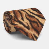 Bold Mens Fashion Tiger Print Stropdas (Opgerold)