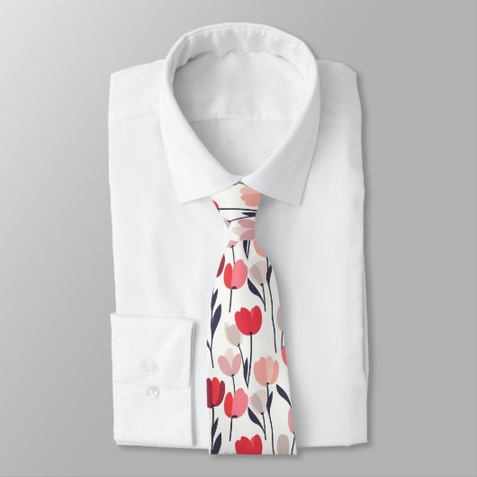 Bold Menswear Ties Tulip Flower Stropdas (Gebonden)