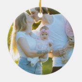 Bold Merry Bright Holiday One Foto Keramisch Ornament (Achterkant)