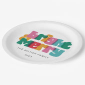 Bold Merry Bright Holiday Papieren Bordje (Gekanteld)