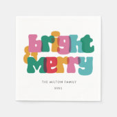 Bold Merry Bright Holiday Servet (Voorkant)
