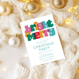 Bold Merry Bright Kerstfeest Uitnodiging