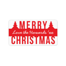 Bold Merry Kerstmis Cutout Trees