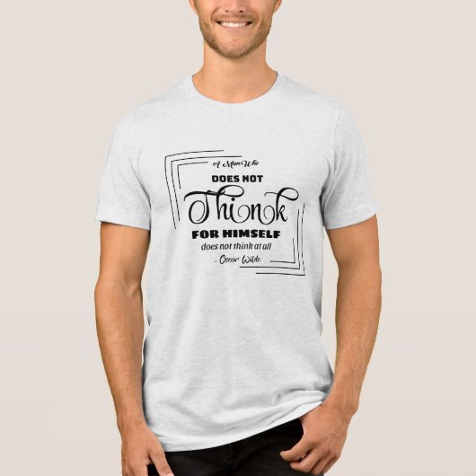 Bold Message-T-shirt Tri-Blend Shirt (Voorkant)