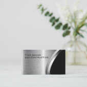 Bold Metallic Look Bouw Visitekaartje: Bus Visitekaartje (Staand voorkant)