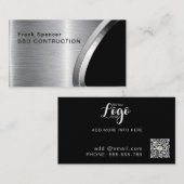 Bold Metallic Look Bouw Visitekaartje: Bus Visitekaartje (Voorkant / Achterkant)