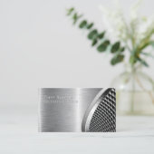 Bold Metallic Look SURCUITY Zwart & zilver Visitekaartje (Staand voorkant)