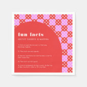 Bold Midcentury Mod Leuke Feiten Passen getrouwd B Servet (Voorkant)