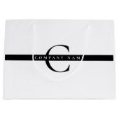 Bold Minimal Company Typography Monogram Groot Cadeauzakje (Voorkant)
