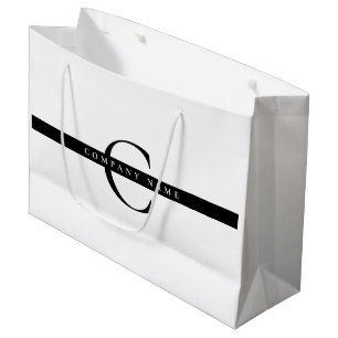 Bold Minimal Company Typography Monogram Groot Cadeauzakje