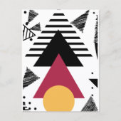 Bold minimal geometric shapes  briefkaart (Voorkant)