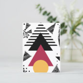 Bold minimal geometric shapes  briefkaart (Staand voorkant)