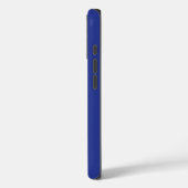 Bold Minimal Wedding Invite in Deep Blue Case-Mate iPhone Case (Achterkant / Links)