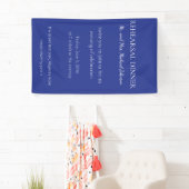 Bold Minimal Wedding Invite in Deep Blue Spandoek (Insitu)