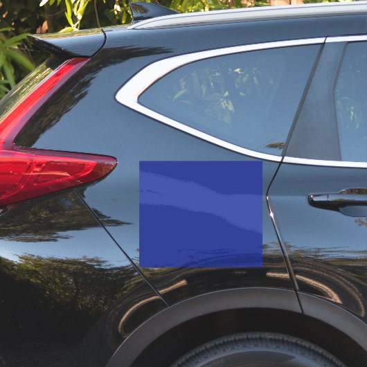 Bold Minimal Wedding Invite in Deep Blue Sticker (Auto Zijkant)