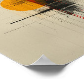 Bold Minimalist Abstract Art Poster | hedendaags (Hoek)