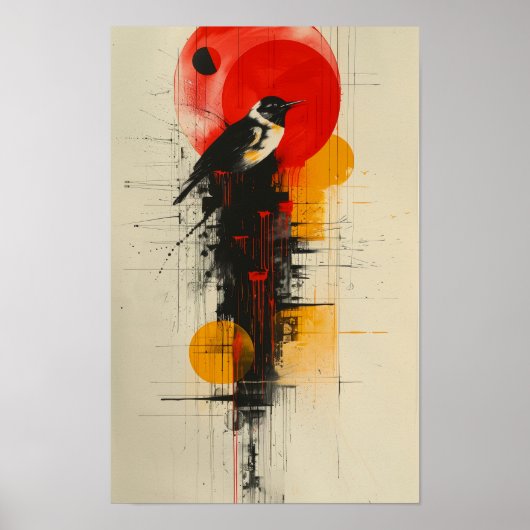 Bold Minimalist Abstract Art Poster | hedendaags (Voorkant)