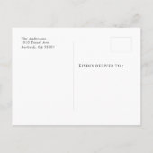 Bold Minimalist Foto Afstuderen kondiging Aankondigingskaart (Achterkant)