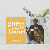Bold minimalist Foto Housewarming Party nodigt uit (Staand voorkant)